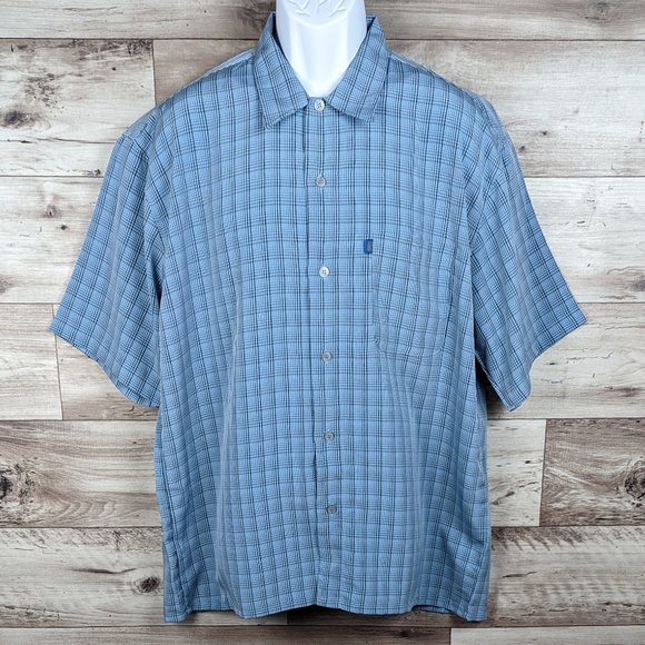 Pineapple Connection* Men's Short Sleeve Button Down Straight Hem Shirt~ Large - Picture 1 of 9